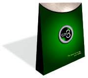 Graphic image of green and silver box with the acronym cm3 on front 